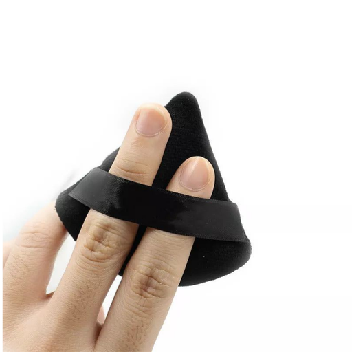 PNF Cosmetic Triangle Powder Puff | pack of 3 | Small | Black
