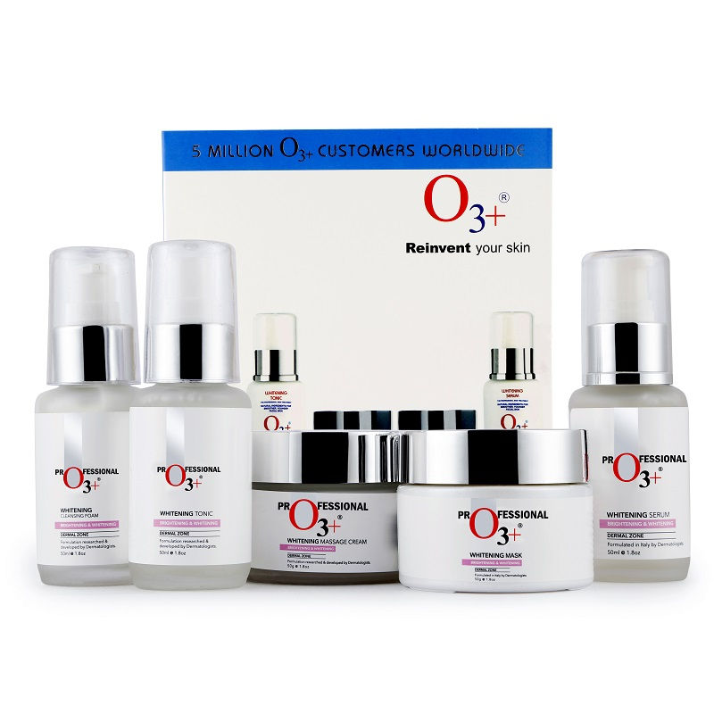 O3+ Whitening Facial Kit for Tan-Pigmented Skin (150g+100ml)