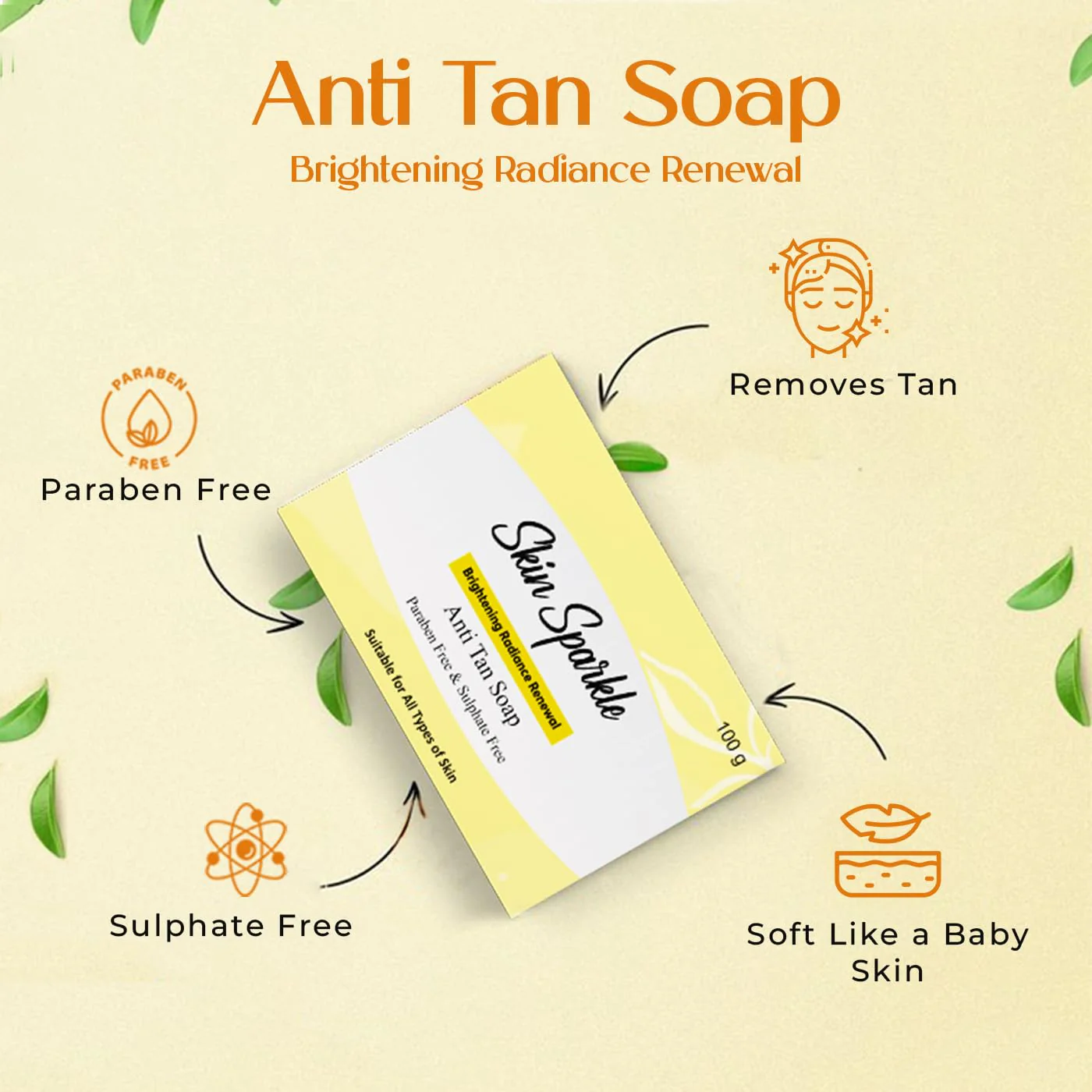 Skin Sparkle Brightening Radiance Renewal Anti-Tan Soap - Image 5