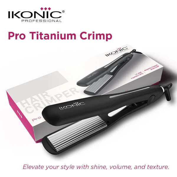 Ikonic Professional Pro Titanium Crimp Hair Crimper - Image 2