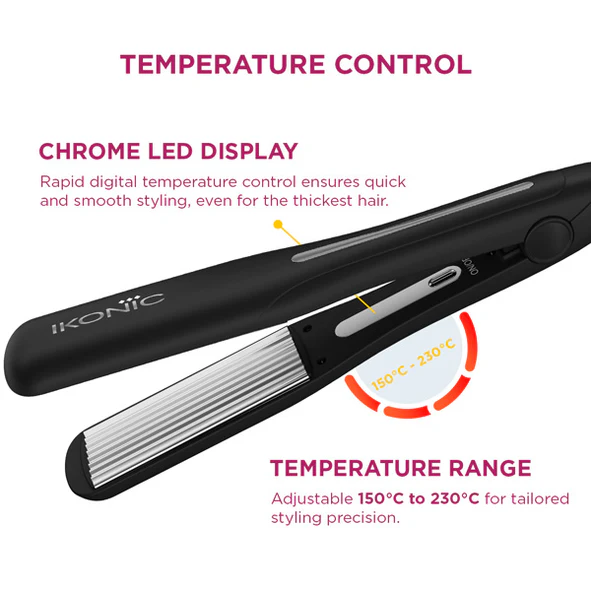 Ikonic Professional Pro Titanium Crimp Hair Crimper - Image 3