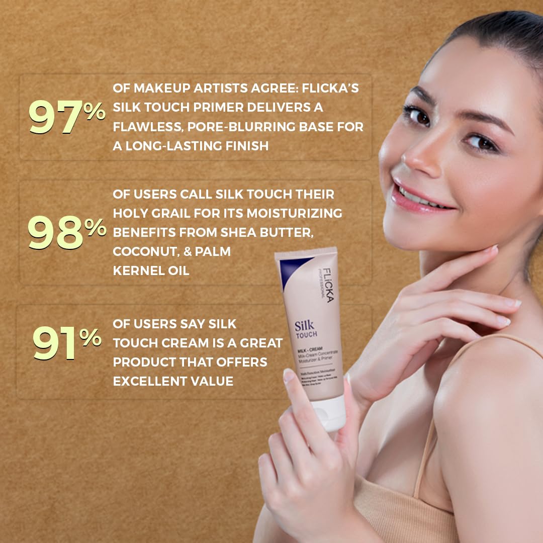 Flicka Silk Touch Milk+Cream Concentrate Moisturizer & Primer | 60g - Image 6