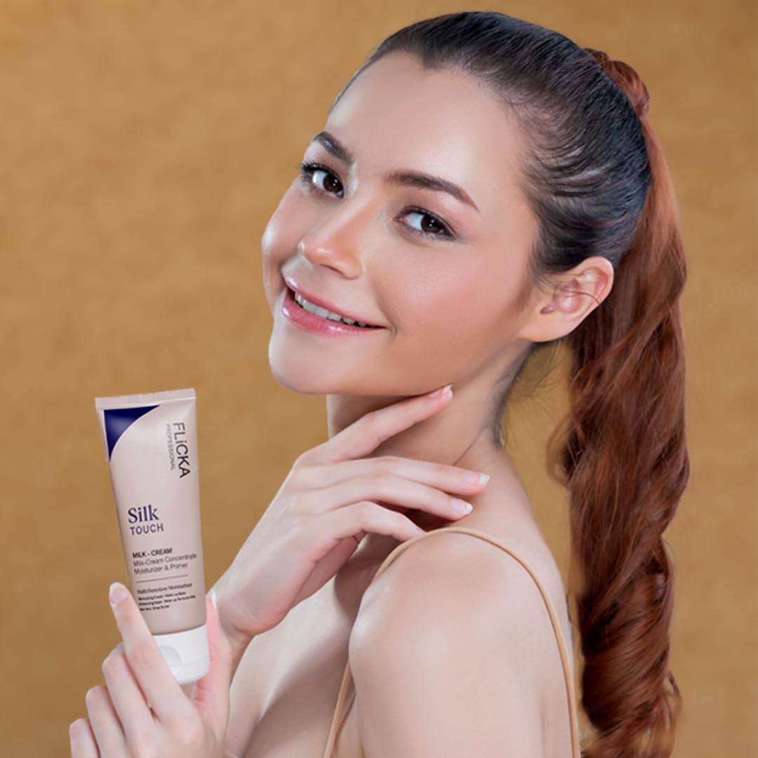 Flicka Silk Touch Milk+Cream Concentrate Moisturizer & Primer | 60g - Image 2